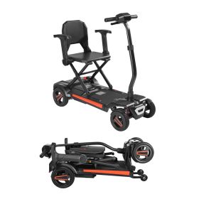 4-Wheel Electric Mobility Scooter for Adults & Seniors, Integrated Automatic Folding Mobility Scooter with Remote Control, NFC Keys & Long Range