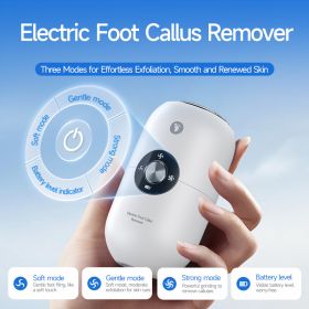 Cross-border popular electric foot callus remover, automatic and efficient foot file for removing dead skin, Amazon best-selling foot care tool (Color: withe)